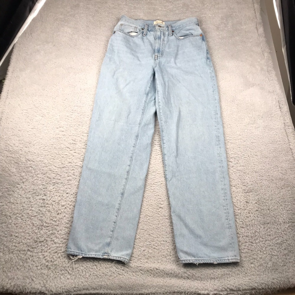 Madewell Baggy Straight Jeans‎ Womens 28 (30x32)Light Wash High Rise Relaxed 90s